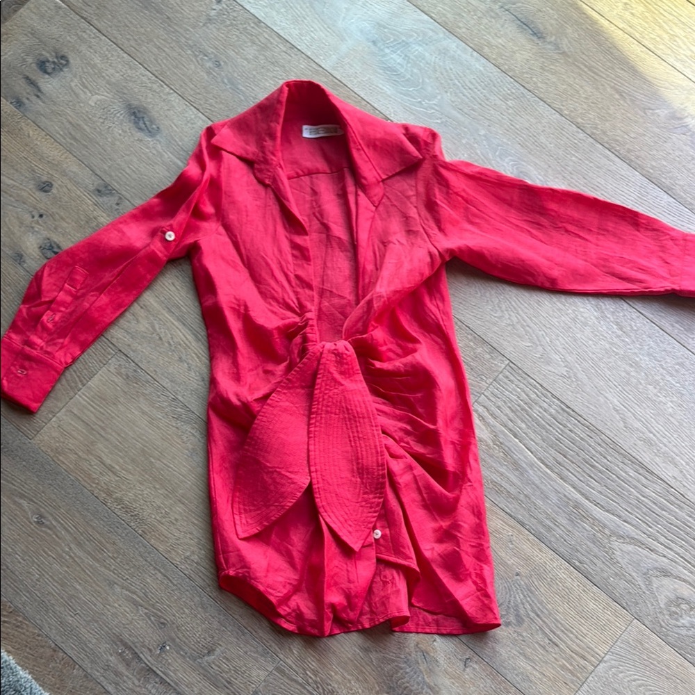 Red Women's Jacket - Picture 2 of 4
